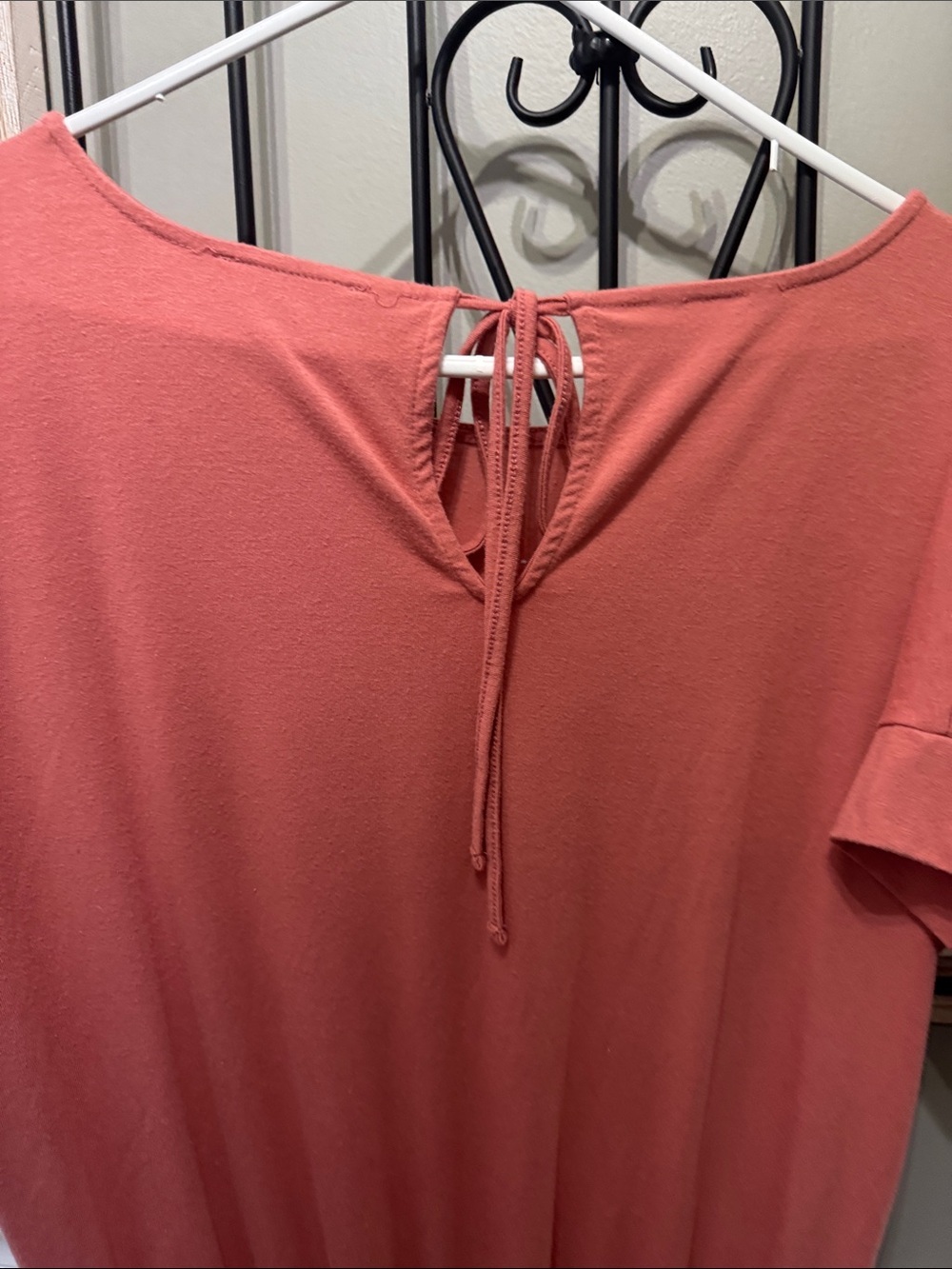Zenana Dusty Coral Short Sleeve Romper 1X Casual - Picture 6 of 7